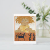 Pan Piper, afbeelding van 'Les Mythes' door Paul Briefkaart (Staand voorkant)