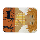 Pan Piper, afbeelding van 'Les Mythes' door Paul Magneet (Horizontaal)