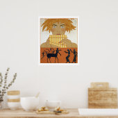 Pan Piper, afbeelding van 'Les Mythes' door Paul Poster (Keuken)