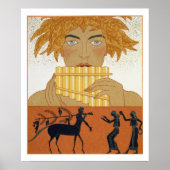 Pan Piper, afbeelding van 'Les Mythes' door Paul Poster (Voorkant)