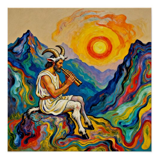 Pan plays his Pipes Perfect Poster (Voorkant)