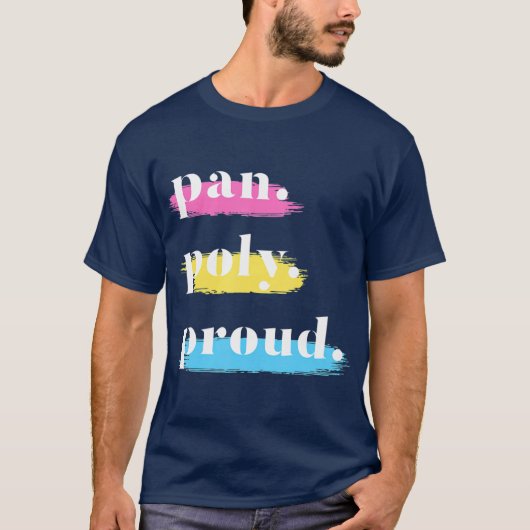 Pan Poly Proud Pansexual T-shirt (Voorkant)