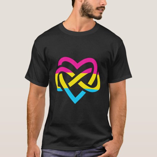 Pan Poly Proud Polyamory Pride Infinity Symbool Pa T-shirt (Voorkant)