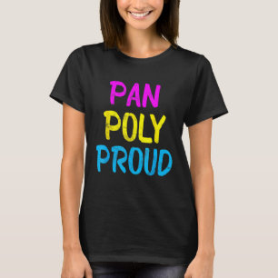 Pan Poly Trots Panseksueel Polyamorie Pride LGBTQ T-shirt