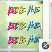 Pan Pride Bite Me Raamsticker (Huis)