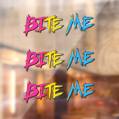 Pan Pride Bite Me Raamsticker (Vel 2)