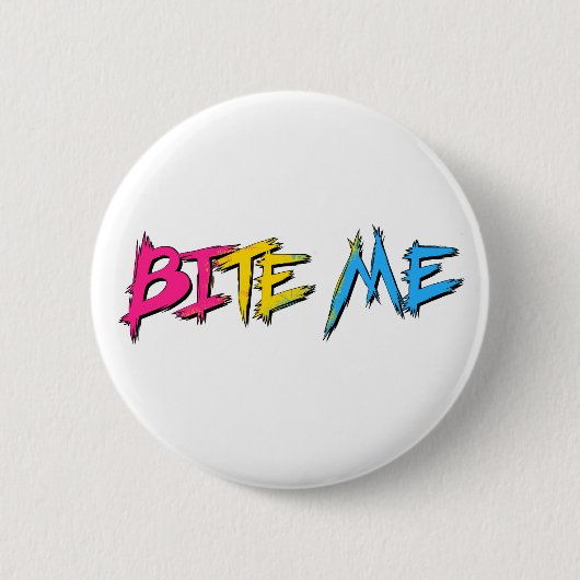 Pan Pride Bite Me Ronde Button 5,7 Cm (Voorkant)