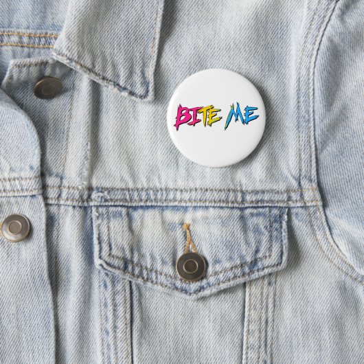 Pan Pride Bite Me Ronde Button 5,7 Cm (In situ)