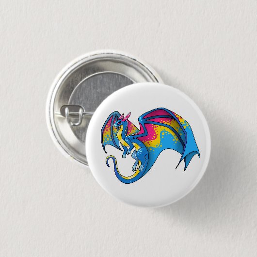 Pan Pride Dragon Ronde Button 3,2 Cm (Voorkant /achterkant)