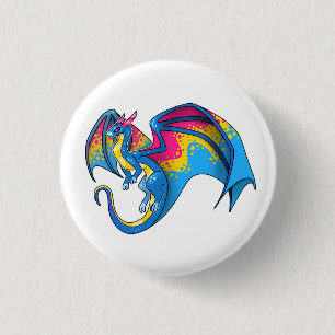 Pan Pride Dragon Ronde Button 3,2 Cm