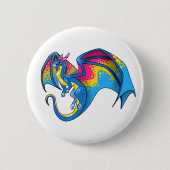 Pan Pride Dragon Ronde Button 5,7 Cm (Voorkant)