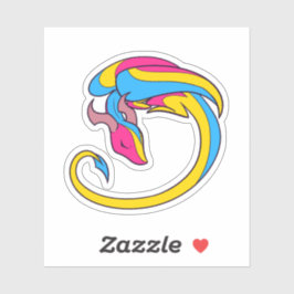 Pan Pride Dragon Sticker