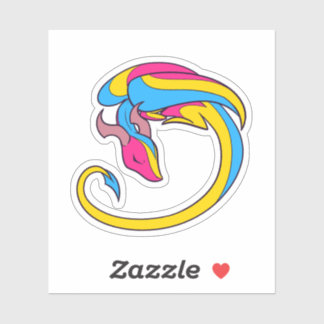 Pan Pride Dragon Sticker