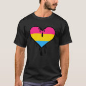 Pan Pride Dripping Heart T-shirt (Voorkant)