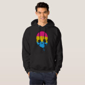 Pan Pride Dripping Skull Hoodie (Voorkant volledig)