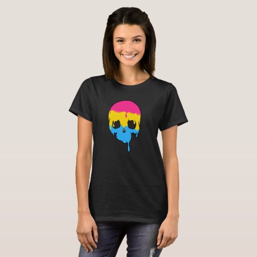 Pan Pride Dripping Skull T-shirt (Voorkant volledig)