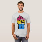 Pan Pride en Power T-shirt (Voorkant volledig)