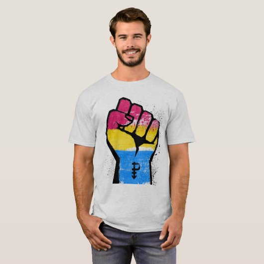 Pan Pride en Power T-shirt (Voorkant volledig)
