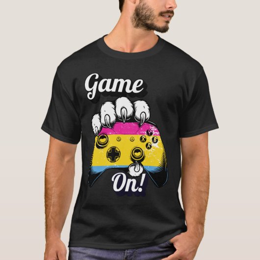 Pan Pride Game On Tiger Paw Controller T-shirt 202 (Voorkant)