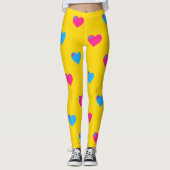 Pan Pride Grote Hart Leggings (Voorkant)
