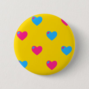 Pan Pride Harten Knop Ronde Button 5,7 Cm