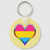 Pan Pride Heart Keychain (Voorkant)
