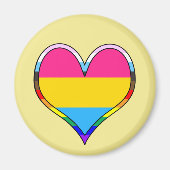 Pan Pride Heart Magnet (Voorkant)