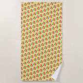 Pan Pride Heart Pattern Beach Towel Strandlaken (Voorkant)
