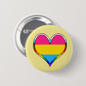 Pan Pride Heart Ronde Button 5,7 Cm (Voorkant /achterkant)