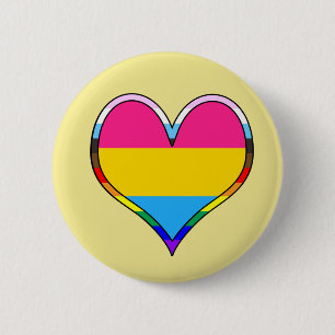 Pan Pride Heart Ronde Button 5,7 Cm