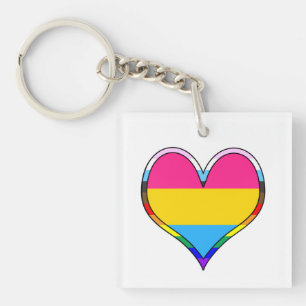 Pan Pride Heart Sleutelhanger
