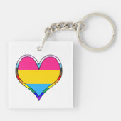 Pan Pride Heart Sleutelhanger (Achterkant)