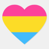 Pan Pride Heart Sticker (Voorkant)