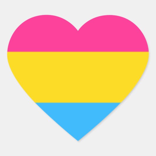Pan Pride Heart Sticker (Voorkant)