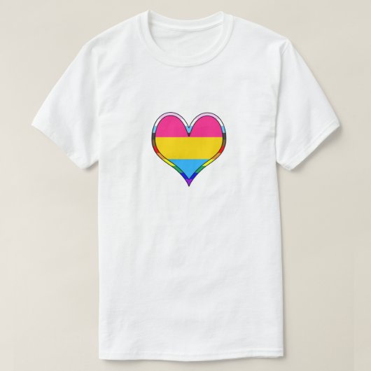 Pan Pride Heart T-Shirt (Design voorkant)