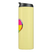 Pan Pride Heart Thermal Tumbler Thermosbeker (Geroteerd rechts)