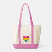 Pan Pride Heart Tote Bag (Achterkant)