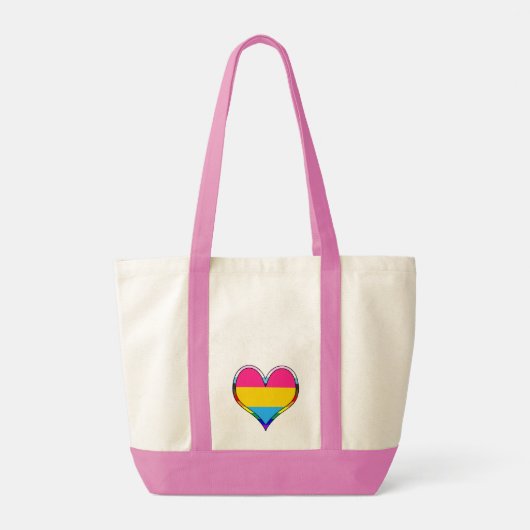 Pan Pride Heart Tote Bag (Achterkant)