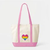 Pan Pride Heart Tote Bag (Voorkant)