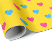Pan Pride Kleine Harten Inpakpapier (Rol Hoek)
