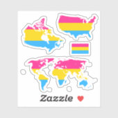 Pan Pride Maps I Sticker (Vel)