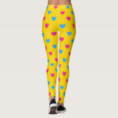 Pan Pride Medium Hearts Broek Leggings (Achterkant)