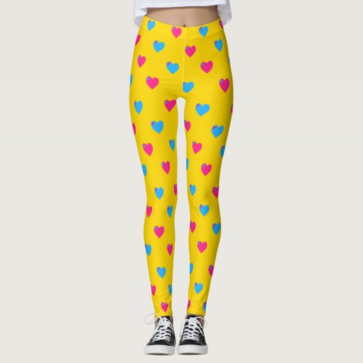Pan Pride Medium Hearts Leggings (Voorkant)