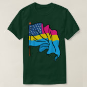 Pan Pride Month VS vlag Panseual Flag Queer LGBTQ T-shirt (Design voorkant)