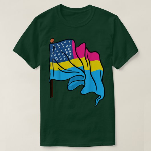 Pan Pride Month VS vlag Panseual Flag Queer LGBTQ T-shirt (Design voorkant)