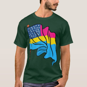 Pan Pride Month VS vlag Panseual Flag Queer LGBTQ T-shirt