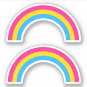 Pan Pride Rainbow Sticker (Voorkant)