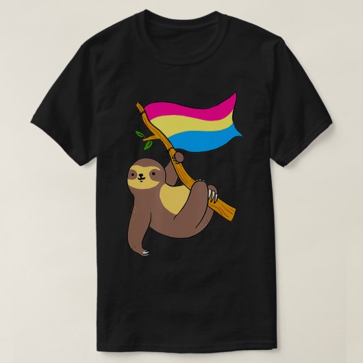 Pan Pride Sloth Panseual T-shirt (Design voorkant)