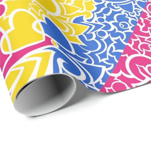 Pan Pride Squiggles Cadeaupapier (Rol Hoek)