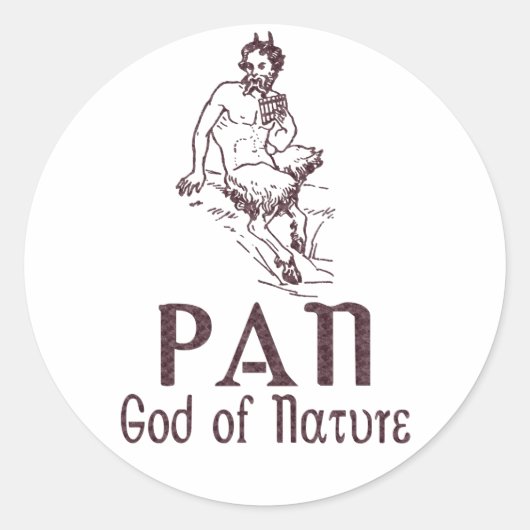 Pan Ronde Sticker (Voorkant)